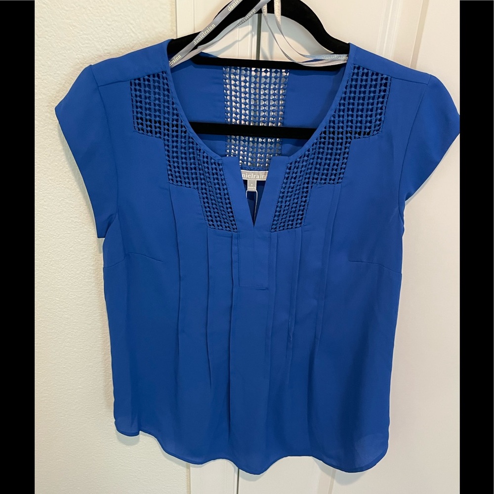 Daniel rainn  estafany lace recycled polyester blouse
